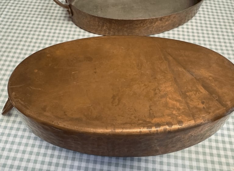 Heavy Vintage copper cooking pots 