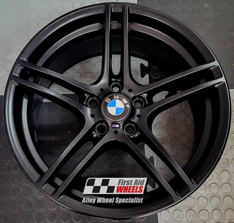 BMW 3 SERIES 1X 19'' GENUINE STYLE 313 SATIN BLACK FRONT ALLOY WHEEL S236BSF