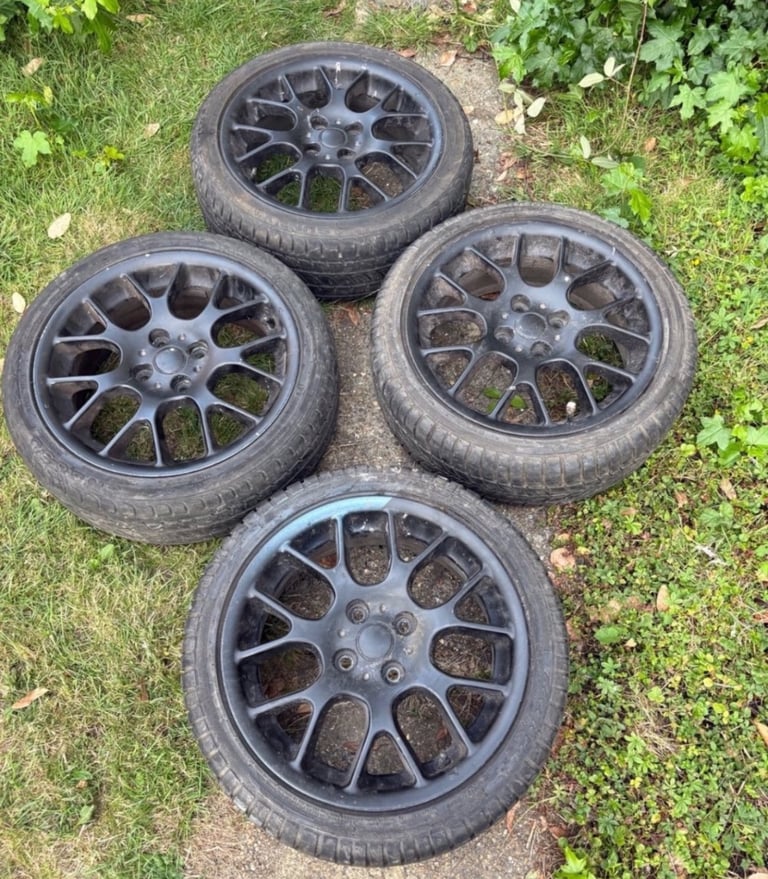 ROVER 25 45 MG ZR ZS 16” ALLOY WHEELS HAIRPIN 4x100 With Tyres