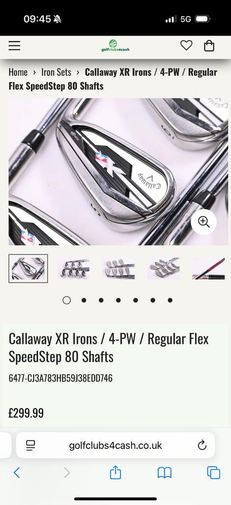 Callaway xr irons 4-pw 