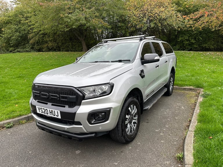 Ford, RANGER 3.2 wildtrack ,silver metallic ,2020 reg , Automatic, top spec no vat euro 6
