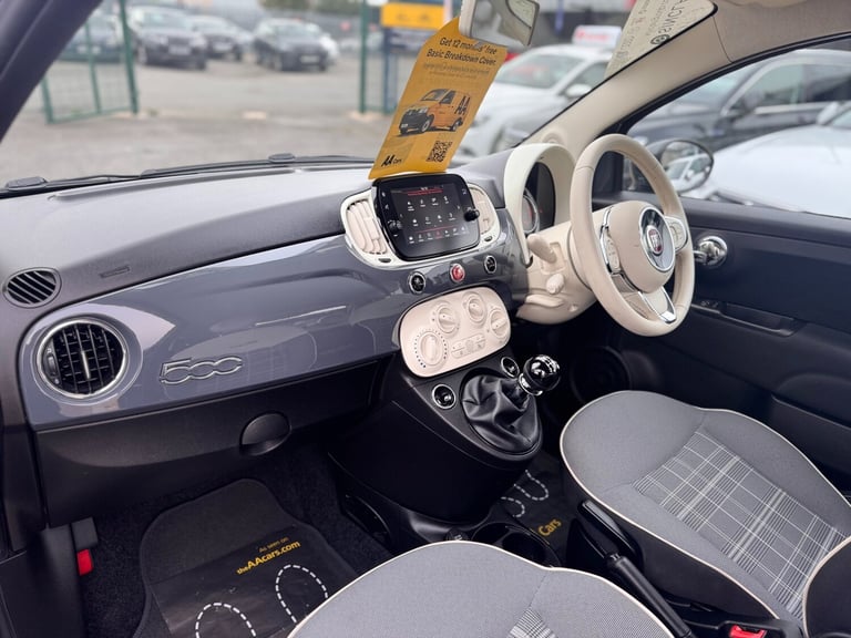 2019 Fiat 500 1.2 Lounge 3dr HATCHBACK Petrol Manual