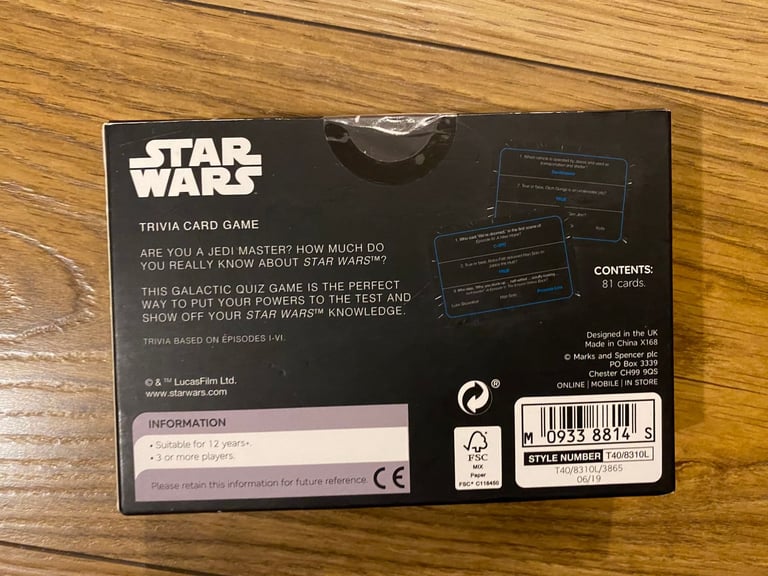 NEW BATMAN TRIVIA QUIZ + NEW STAR WARS TRIVIA QUIZ : BOTH FOR £5 