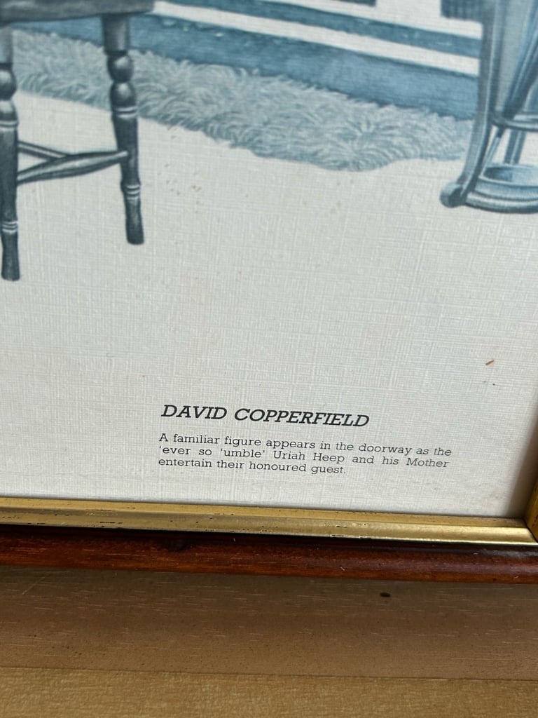 Set of 4 Charles Dickens Vintage Framed Pictures. Make an offer