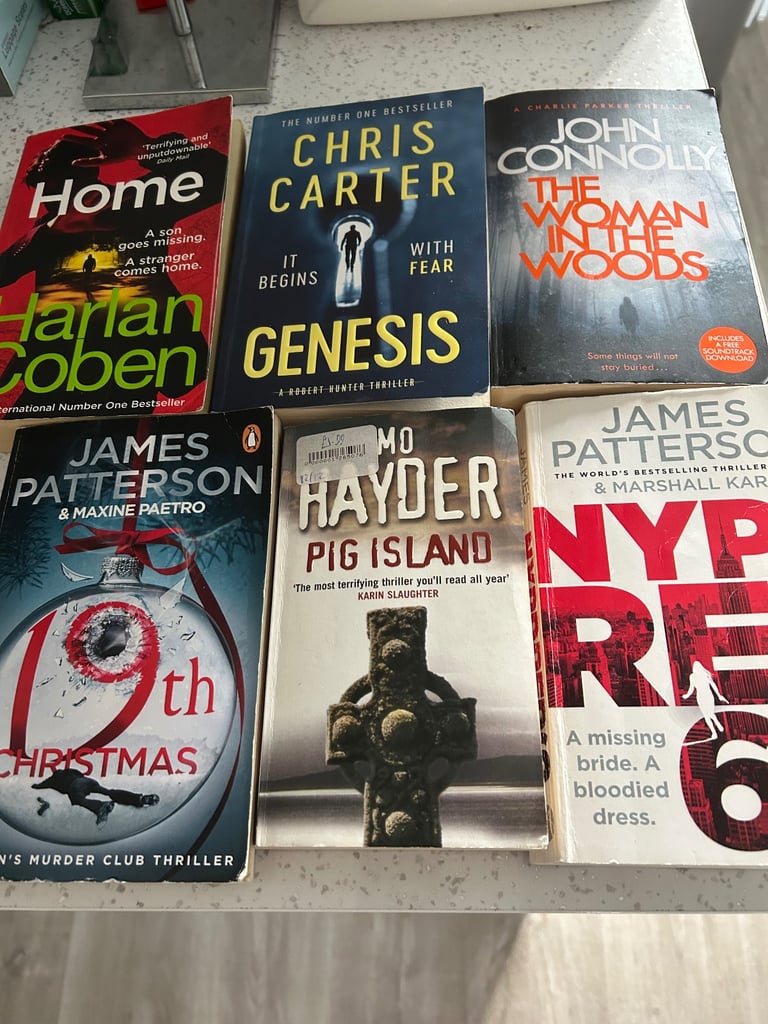 books, highway code, crime thrillers, top gear vintage, readers digest, mr universe, felix, french