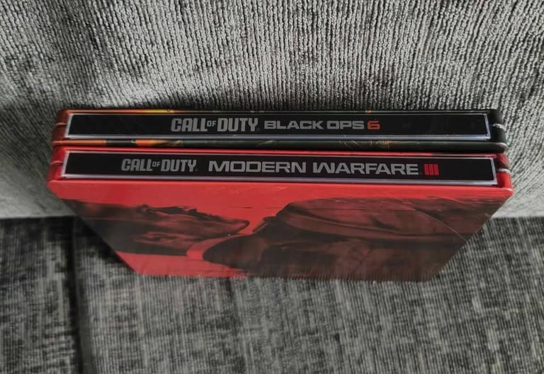 PS5 Call of Duty Black Ops 6 & Modern Warfare 3 Steelbook Edition includes game discs