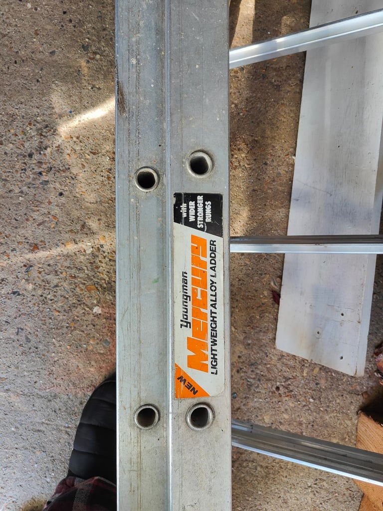 image for Youngman 8m 2 Section Aluminium Ladder 