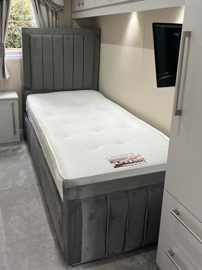 image for  single storage bed and  Mattress 