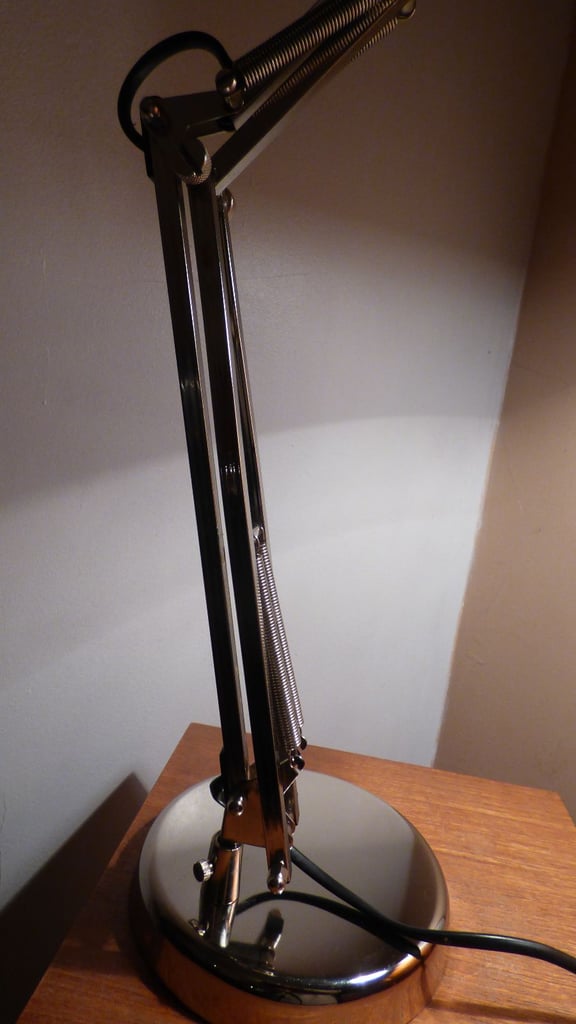 Mid-Century Modernist Retro Adjustable Chrome Table Lamp