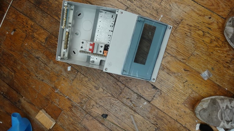 New metal clad  consumer unit with power switch