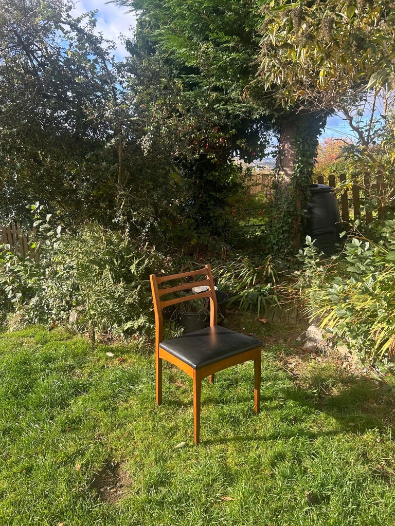 image for Chair midcentury retro teak vintage 