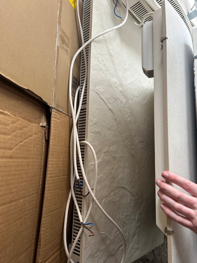 Climastar electric heaters with thermostat, electric towel heater and sunamp thermino water heater 
