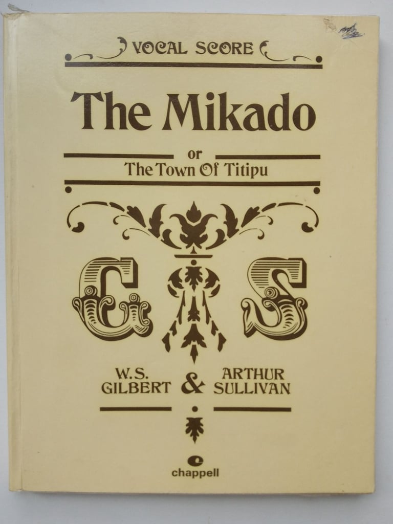 image for GILBERT AND SULLIVAN THE MIKADO VOCAL MUSIC SCORE