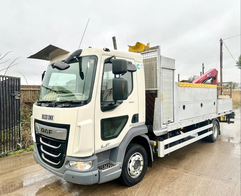2020 DAF LF45,210 REMOTE CRANE POLE AUGER TRUCK 12 TON EURO-6 U-LEZ 58,000 MILES