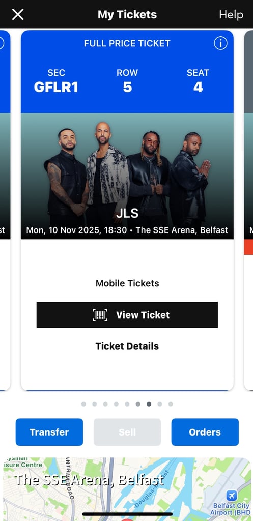 image for 4 X JLS tickets- Belfast 10th November 