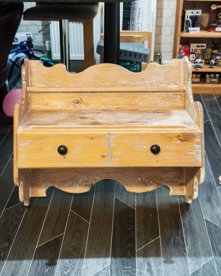 Antique shelves/storage/drawers