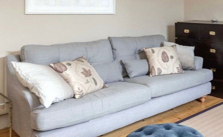image for Jenners 3 seater sofa and chair grey 