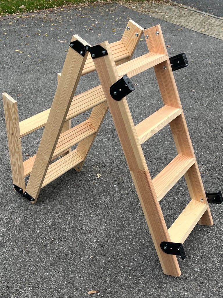 Wooden loft ladder