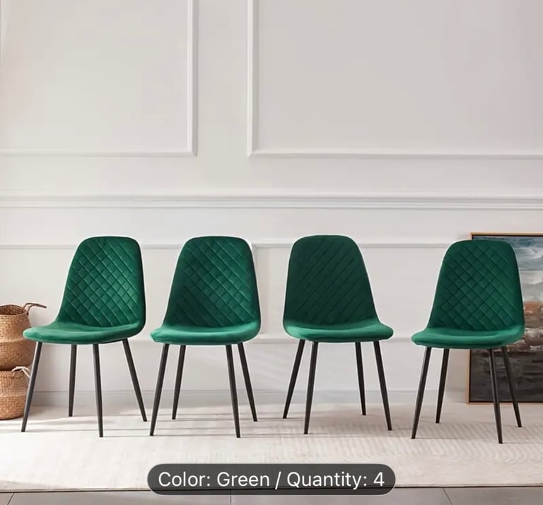 image for Green Dining Table Chairs 