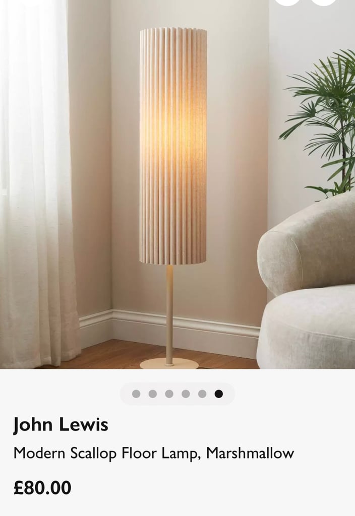 image for John Lewis scallop floor lamp