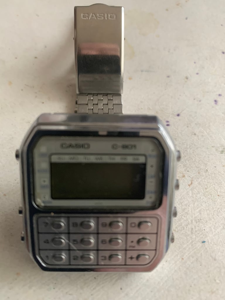 Casio Calculator Watch C-801. Not Working. Original Casio strap | in  Reigate, Surrey | Gumtree