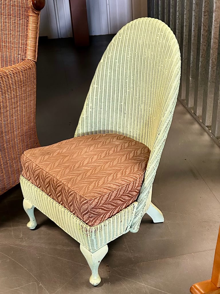 image for Vintage low green chair
