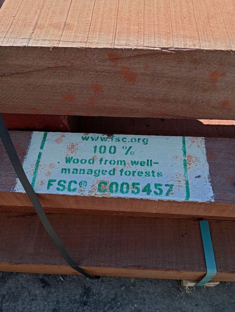 Sapele hardwood kiln dried fsc timber beams 