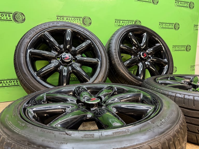 REFURBISHED GENUINE MINI COOPER S R53 R56 17” 4x100 ALLOY WHEELS + TYRES