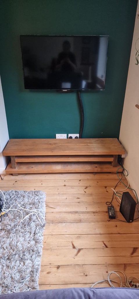 Hardwood TV unit