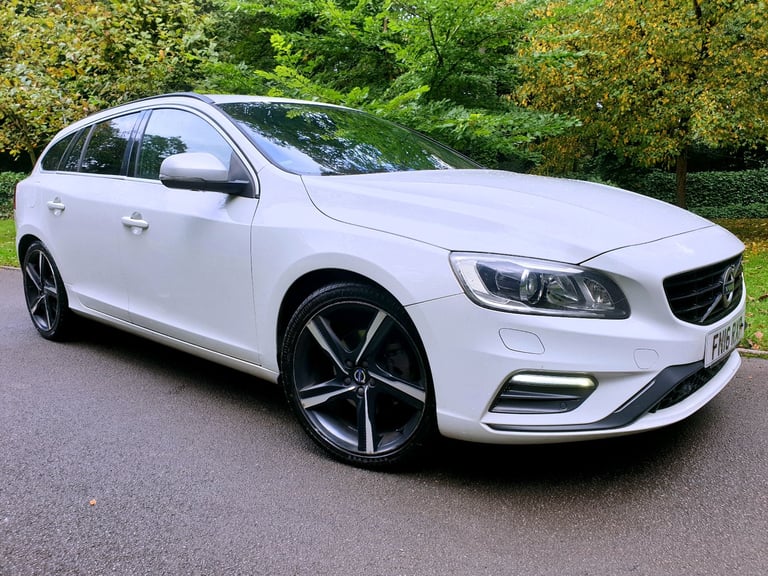 VOLVO V60 2.0 D4 R-DESIGN NAV*2016*FSH*£20-TAX*LEATHER*SAT-NAV*H-SEATS*BLUETOOTH*XENONS*#AUDI#V70