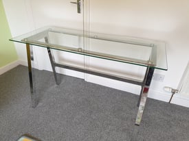 Glass desk gently used