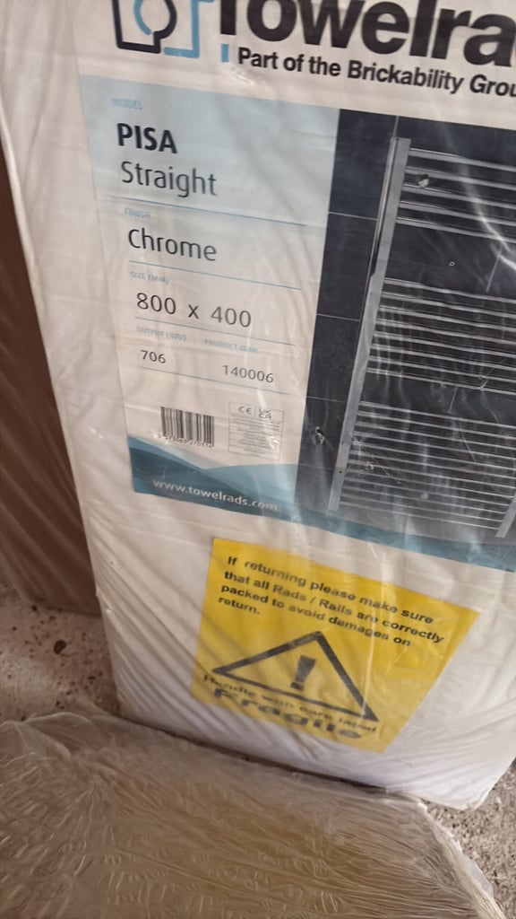 Chrome towel radiators