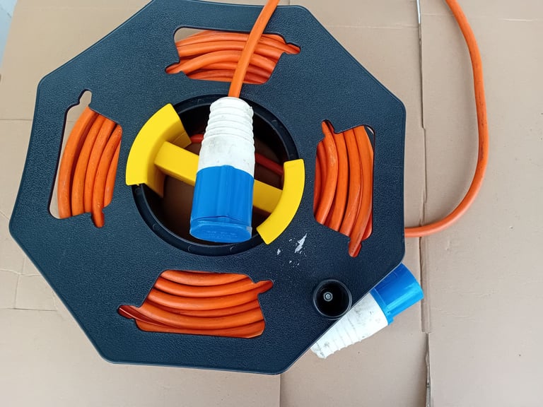 image for Power lead on a reel , 25 metre ,heavy duty