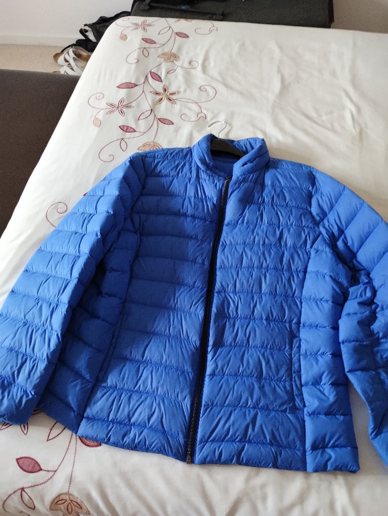 Royal blue M&S collection light padded coat size 20