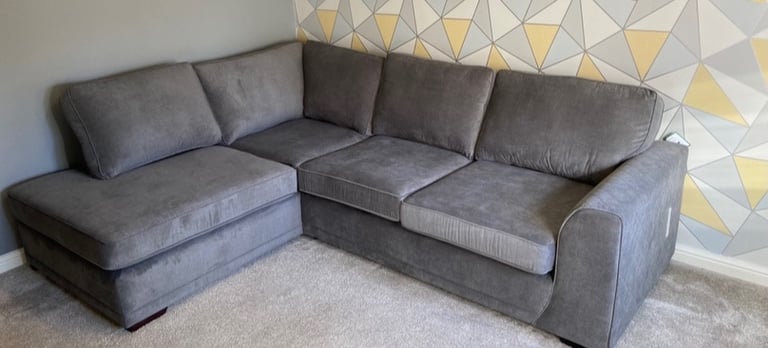 image for Corner sofa grey 