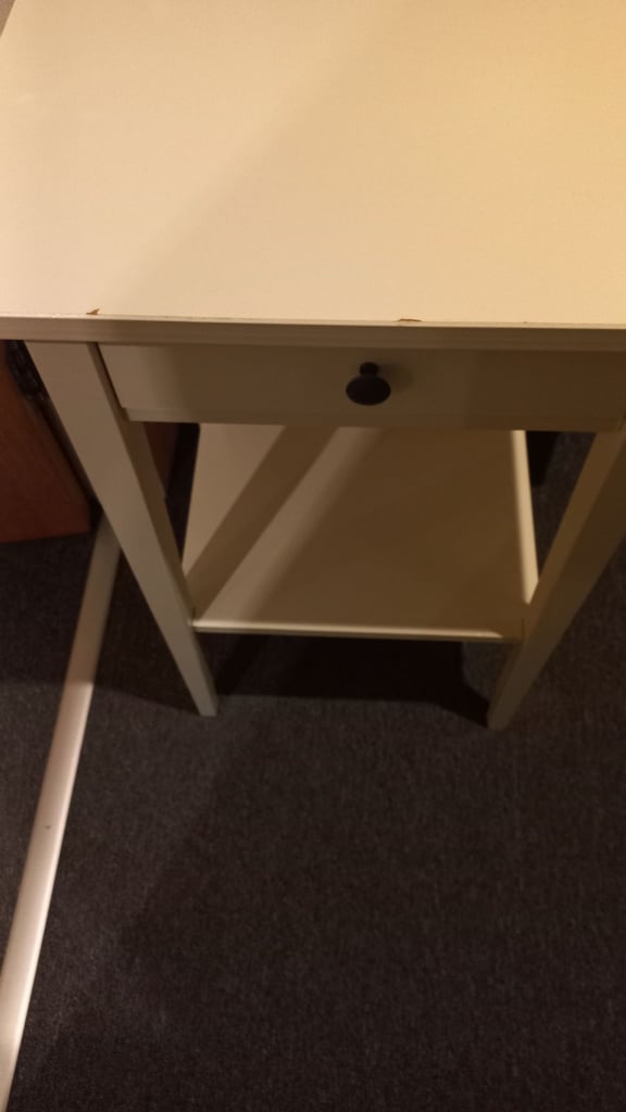 Two Ikea Hemnes bedside tables