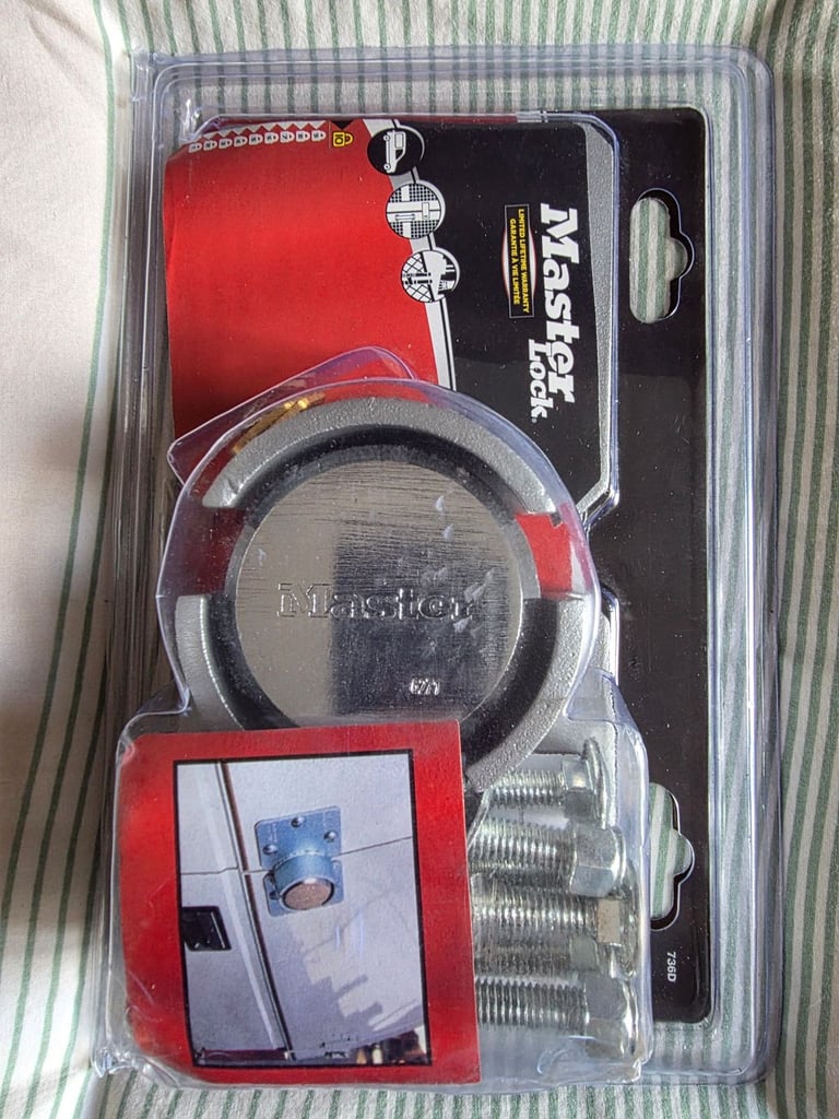 2 x MASTER LOCK VAN 6271 Padlock 736D High Security Bomb Lock level 10 Secure Door