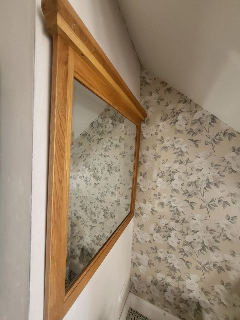 image for Solid oak mirror