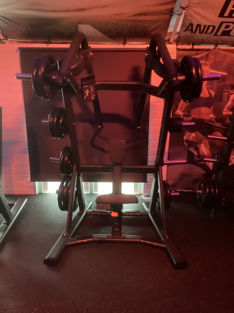 Iso - Lateral D.Y.Row. Plate loaded.