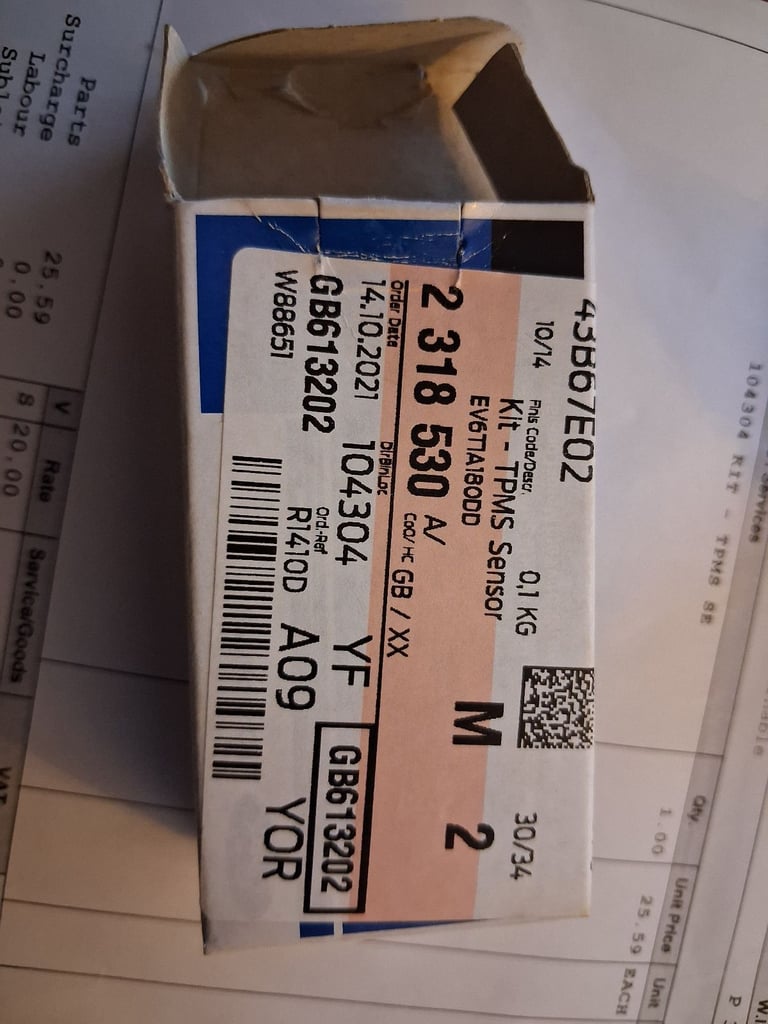 image for Ford Ecosport 2015 model tyre pressure sensor monitor brand new