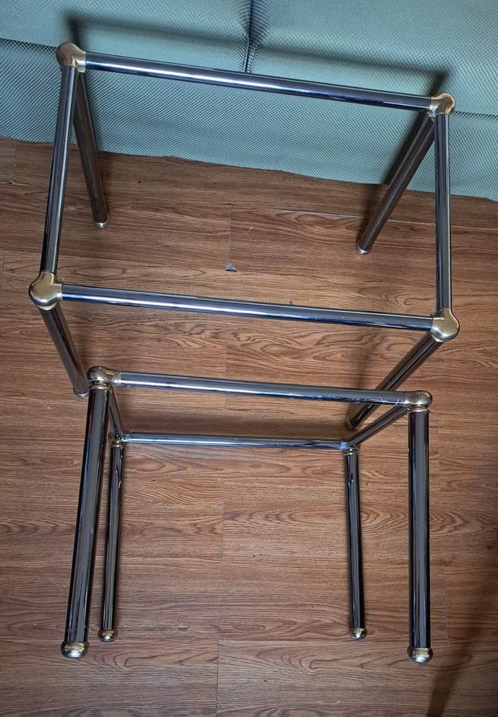 Pair of vintage Orsenigo nesting table frames