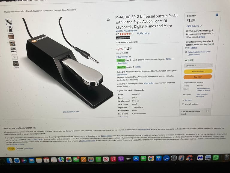 @@  AS NEW / NEVER USED ..M AUDIO KEYSTATION 49 MK 3 & SUSTAIN PEDAL .. PLEASE READ.. THANKS @@