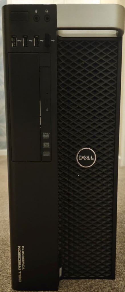 Dell Precision T5810 PC/Workstation with Xeon E5-2697v4 processor, 32GB RAM, 240GB SSD and 3TB HDD.