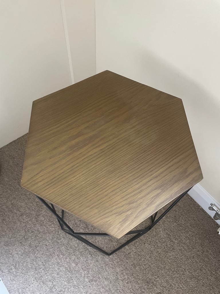 Next Wood and metal side table 