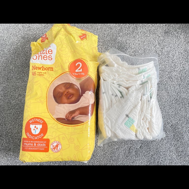 Free Size 2 Nappies