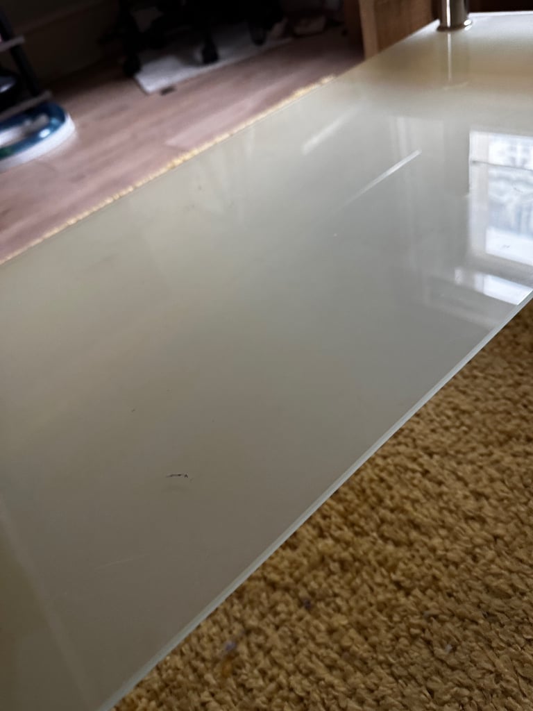 Glass coffee table