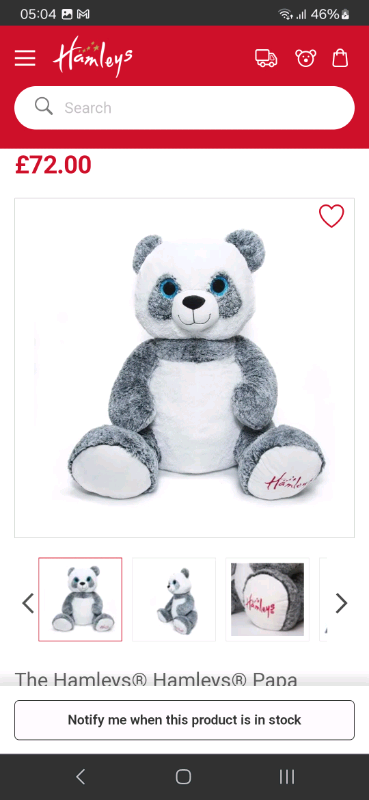 image for Hamleys extra large Panda