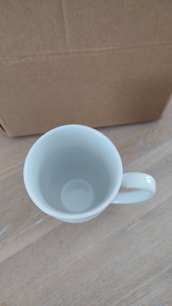 Next Malvern white latte cup mugs x 4