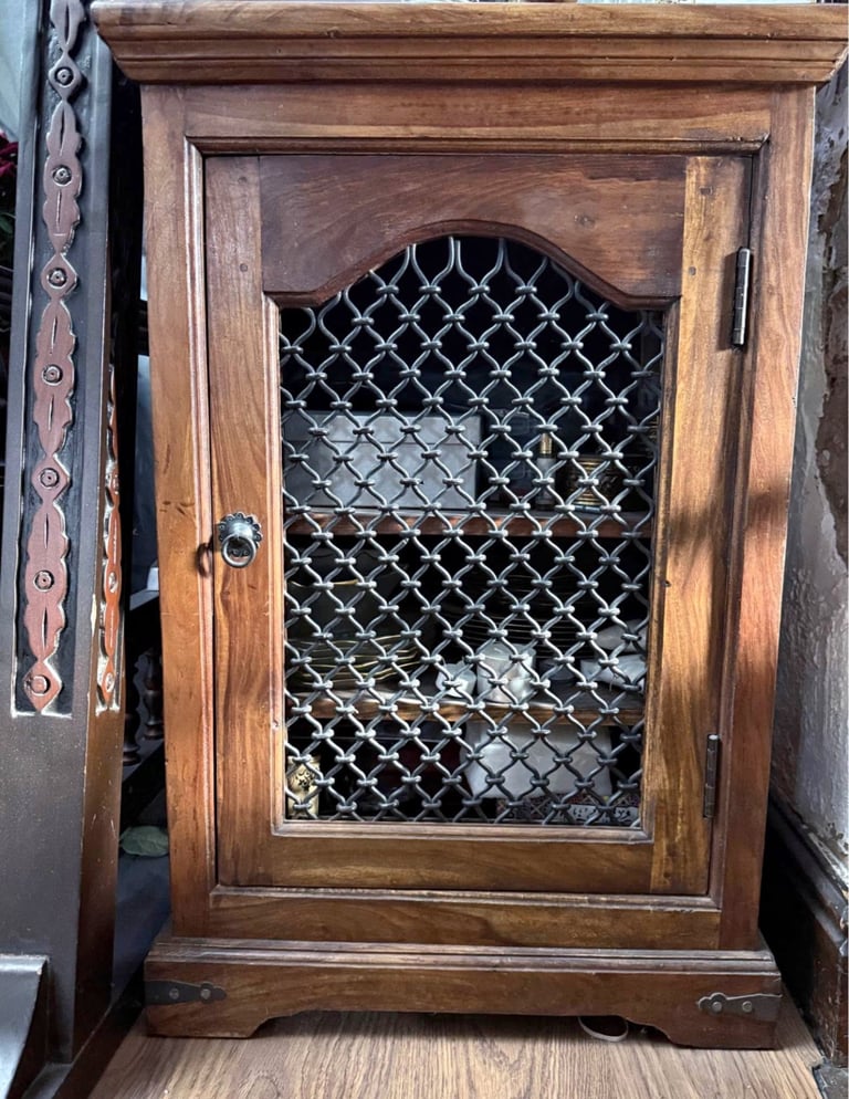 image for 2 x Mango Wood Cabinets