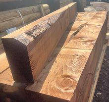 Rustic brown garden sleepers